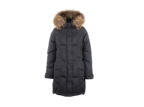 女款羽絨服，外貿可脫卸貉子毛羽絨服