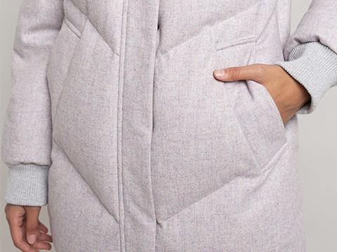 外貿(mào)品牌女款羽絨服定做加工