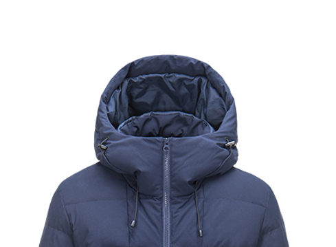 潮牌男款連帽抽繩羽絨服貼牌代工羽絨服